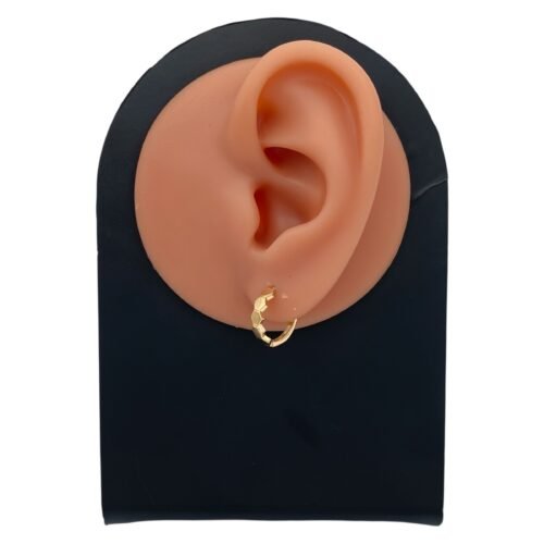 حلق ذهب عيار 18 الوزن 1.12 جرام