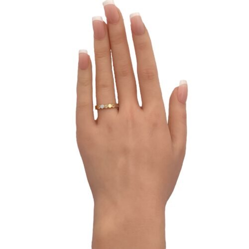 دبله ذهب عيار 18 الوزن 1.72 جرام