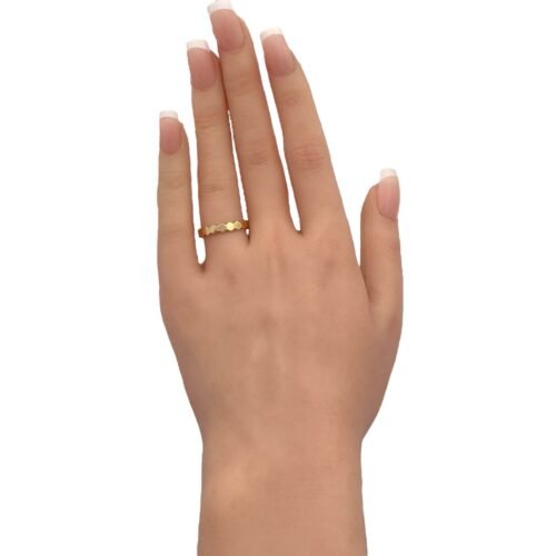 دبله ذهب عيار 18 الوزن 1.32 جرام