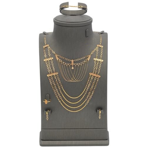 طقم ذهب عيار 21 الوزن 10.96 جرام