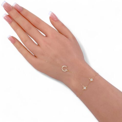 كف ذهب عيار 18 الوزن 0.96 جرام