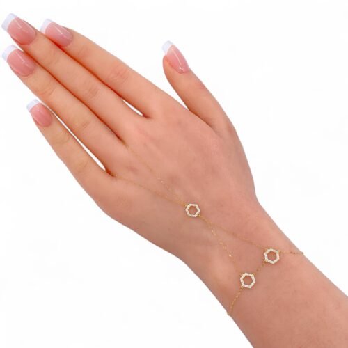 كف ذهب عيار 18 الوزن 0.95 جرام