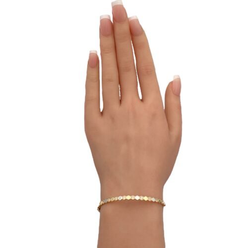 اسواره شومية صب (طيبة) ذهب عيار 18 وزن 5.27 جم أنيقة