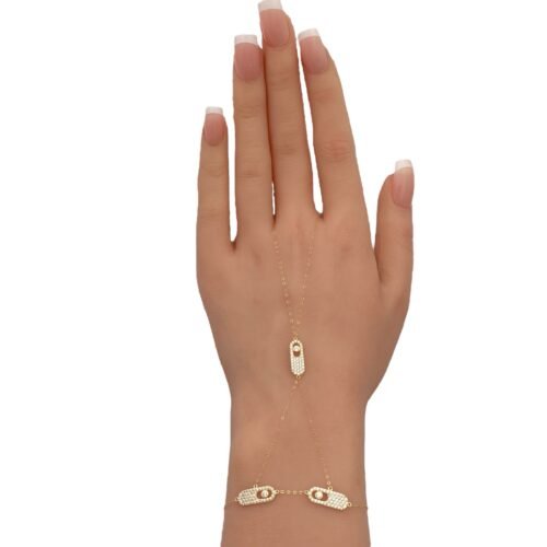 كف ذهب عيار 18 الوزن 1.55 جرام