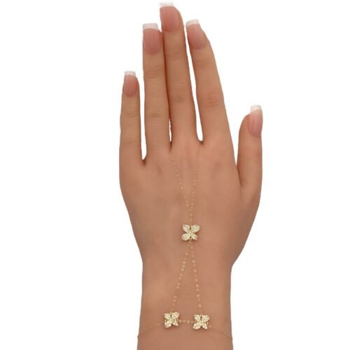 كف ذهب عيار 18 الوزن 1.58 جرام