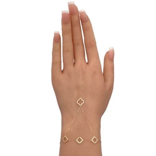 كف ذهب عيار 18 الوزن 1.14 جرام