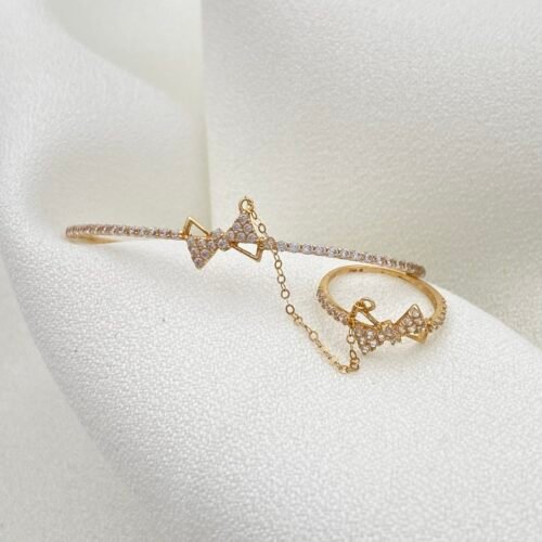 اسواره وخاتم مواليد ذهب عيار 18 الوزن 2.60 جرام