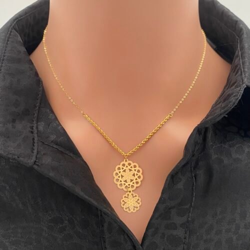 عقد ذهب عيار 21 الوزن 1.04 جرام