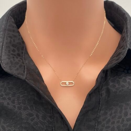 عقد ذهب عيار 18 الوزن 0.71 جرام