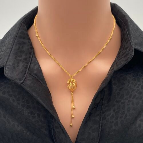 سبحه ذهب عيار 21 الوزن 5.34 جرام