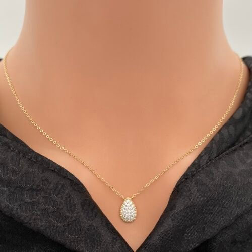 عقد ذهب عيار 18 الوزن  1.64 جرام