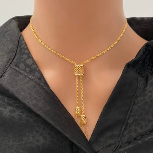 سبحه ذهب عيار 21 الوزن 3.86 جرام