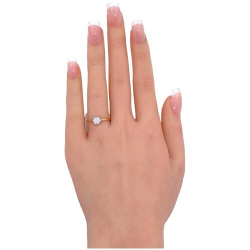 خاتم ذهب عيار 18 الوزن 0.78 جرام