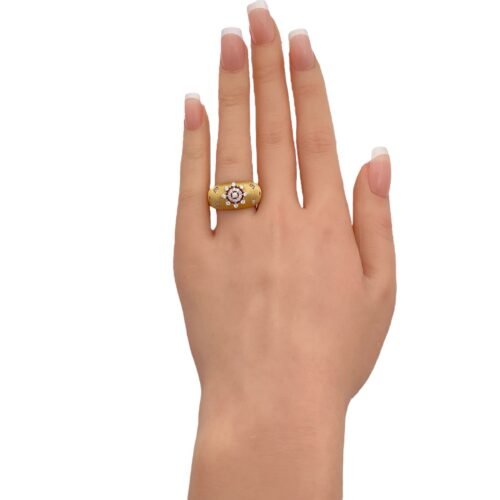 خاتم ذهب عيار 18 الوزن 4.54 جرام