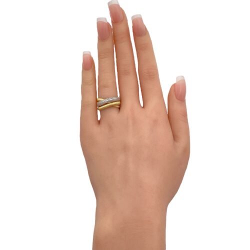 خاتم ذهب عيار 18 الوزن 3.06 جرام