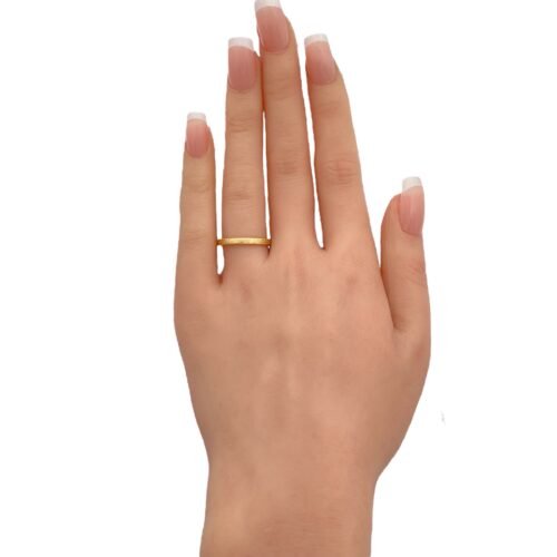 دبله ذهب عيار 18 الوزن 0.61 جرام