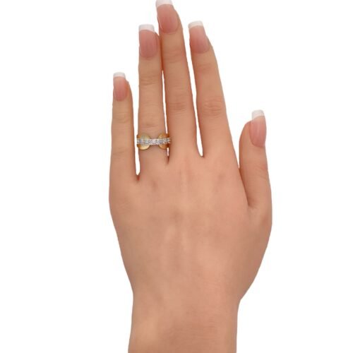 خاتم ذهب عيار 18 الوزن 2.15 جرام