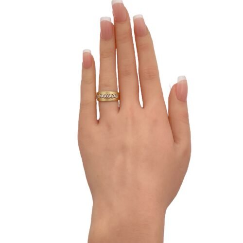 خاتم ذهب عيار 18 الوزن 2.61 جرام