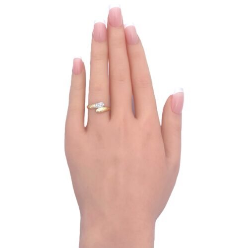 خاتم ذهب عيار 18 الوزن 1.02 جرام