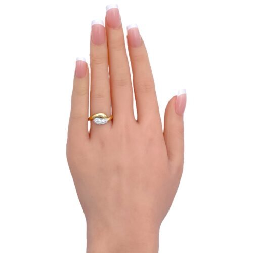 خاتم ذهب عيار 18 الوزن 1.15 جرام