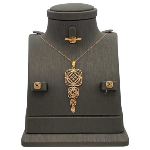 نصف طقم ذهب عيار 21 الوزن 4.24 جرام