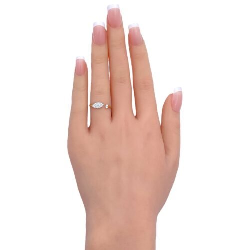 خاتم ذهب عيار 18 الوزن 0.93 جرام