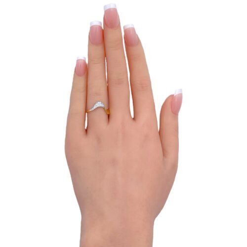 خاتم ذهب عيار 18 الوزن 0.95 جرام