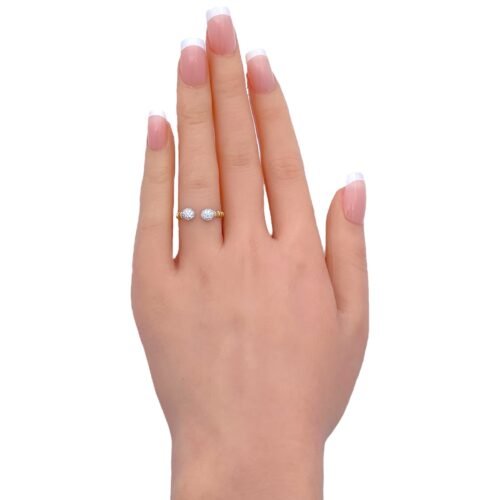 خاتم ذهب عيار 18 الوزن 1.07 جرام