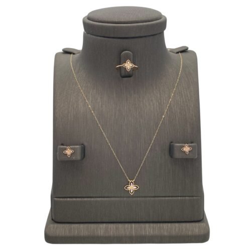 نصف طقم ذهب عيار 18 الوزن 1.41 جرام