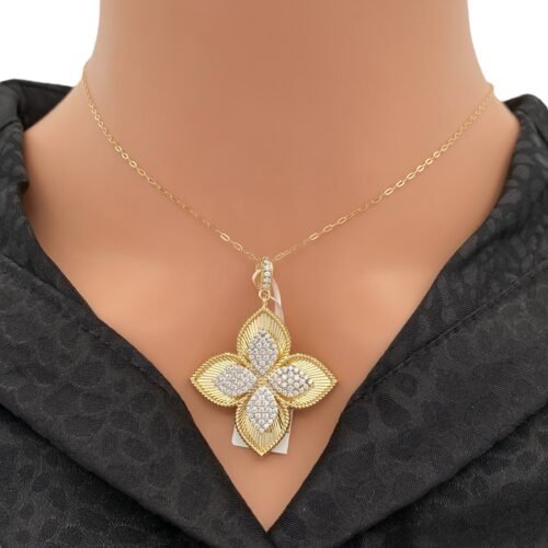 عقد ذهب عيار 18 الوزن  11.73 جرام