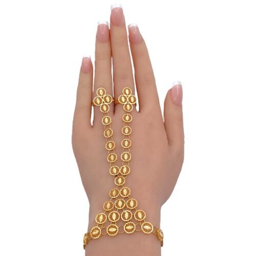 كف ذهب خليجي عيار 21 الوزن 11.71 جرام