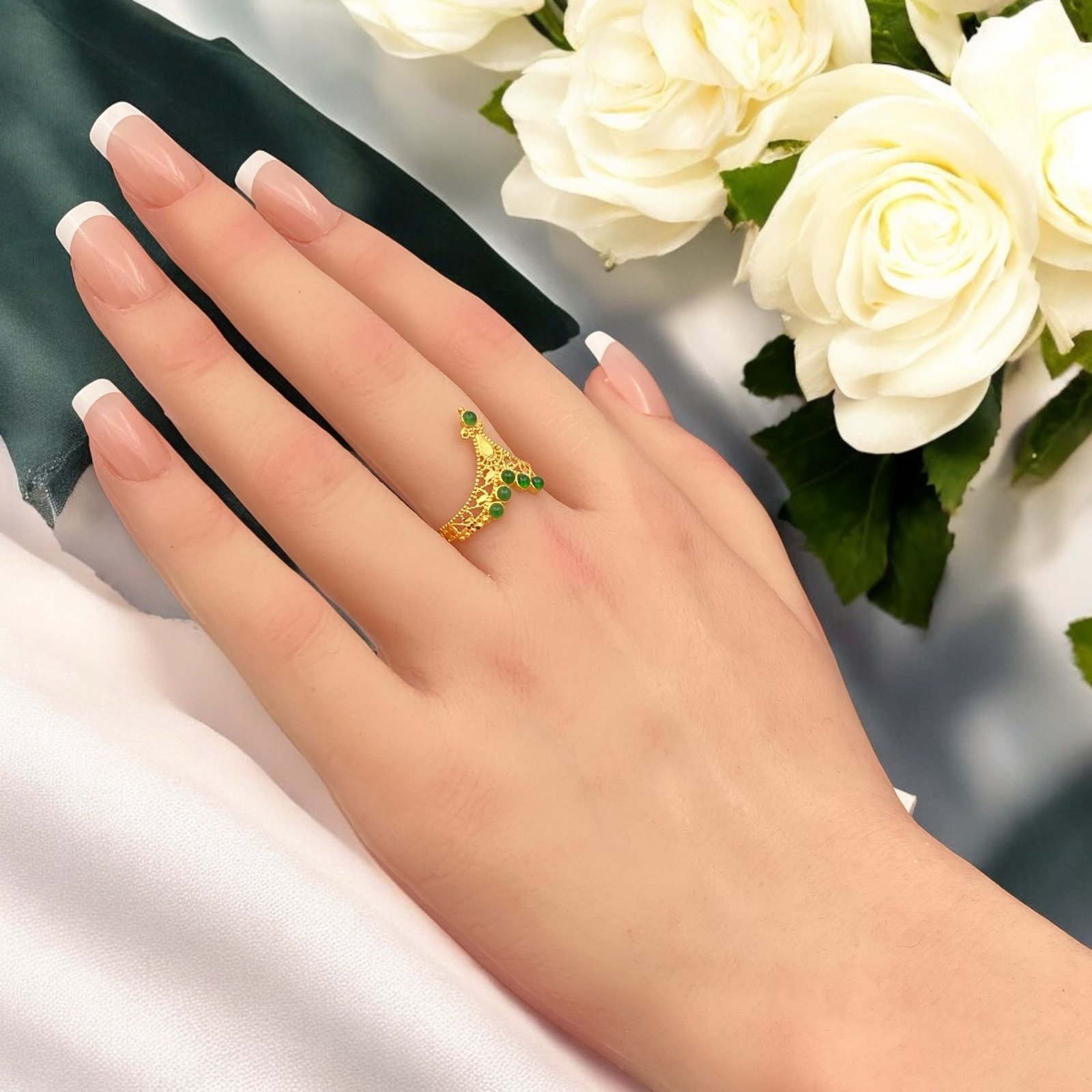 خاتم ذهب عيار 21 الوزن 1.51 جرام