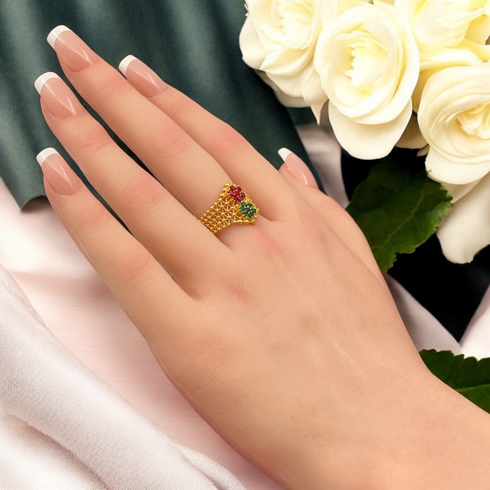 خاتم ذهب عيار 21 الوزن 3.87 جرام