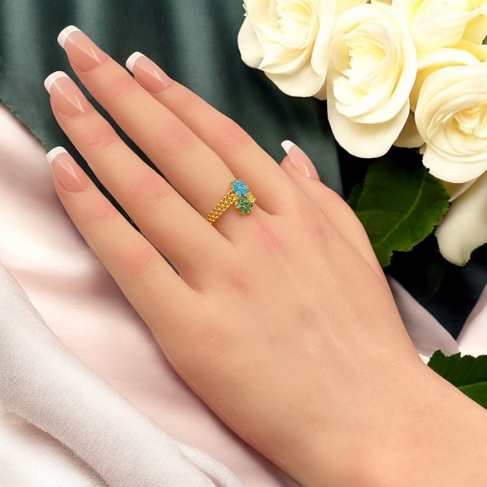 خاتم ذهب عيار 21 الوزن 2.15 جرام