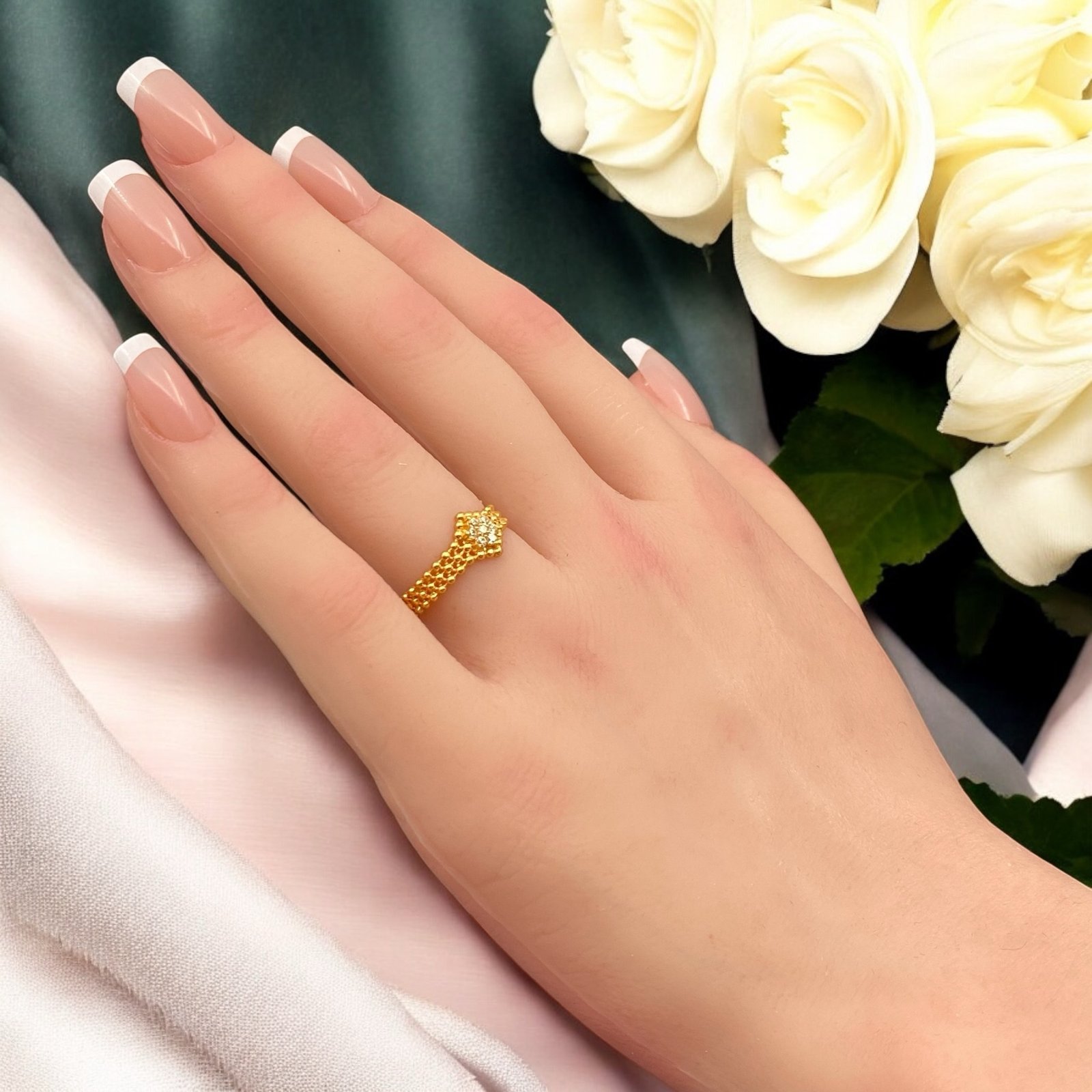 خاتم ذهب عيار 21 الوزن 2.30 جرام