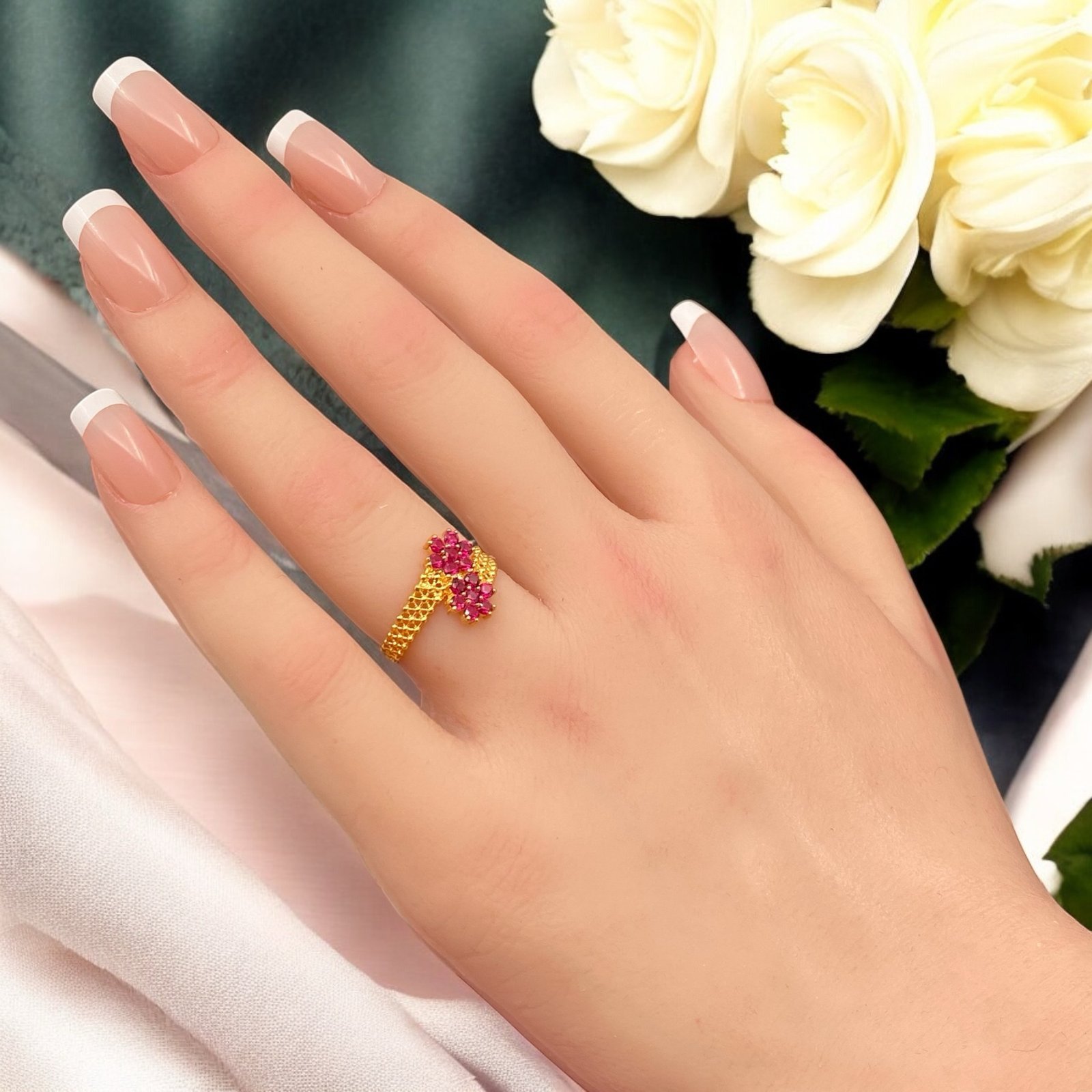 خاتم ذهب عيار 21 الوزن 2.05 جرام