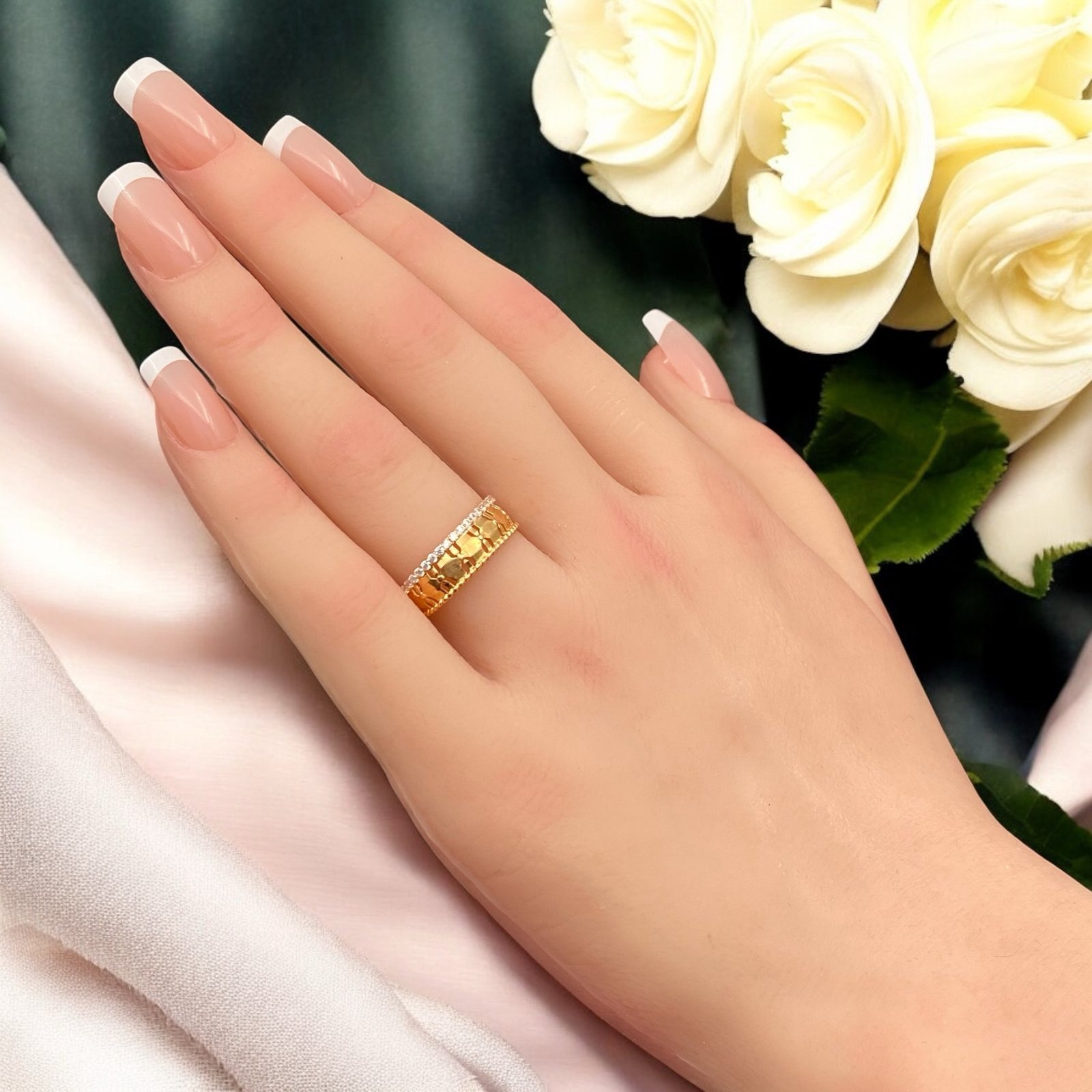 خاتم ذهب عيار 21 الوزن 2.13 جرام