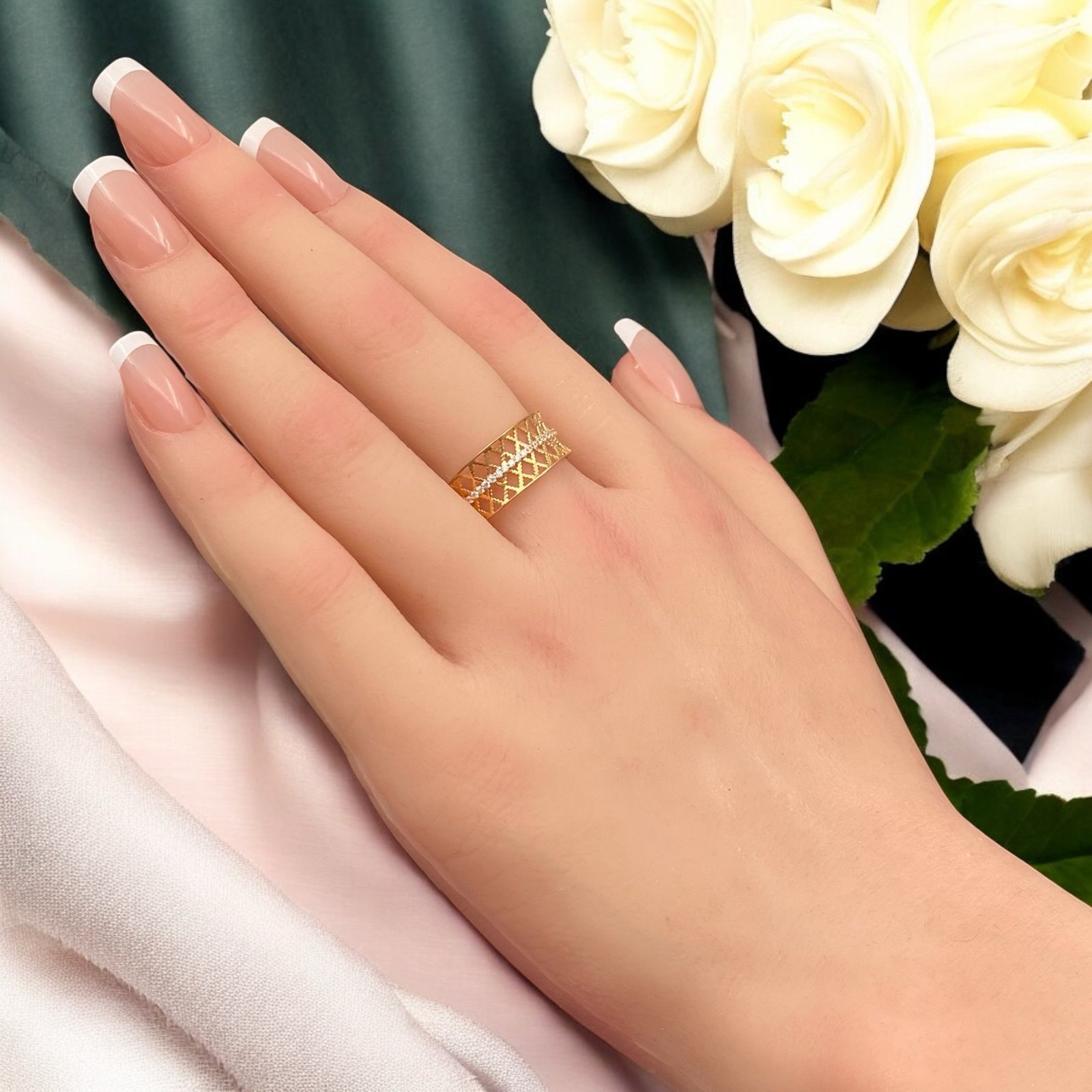 خاتم ذهب عيار 21 الوزن 1.88 جرام