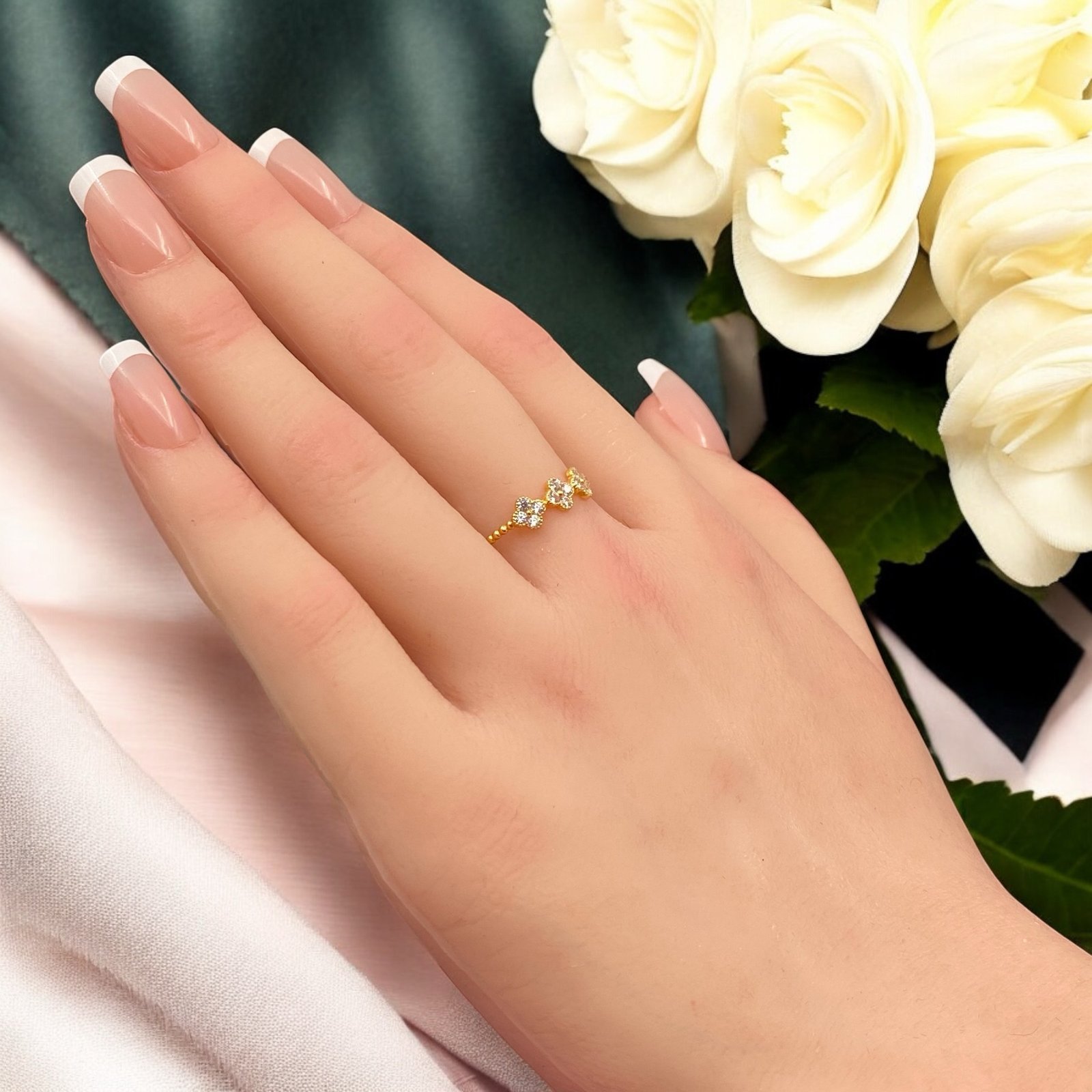 خاتم ذهب عيار 21 الوزن 0.89 جرام