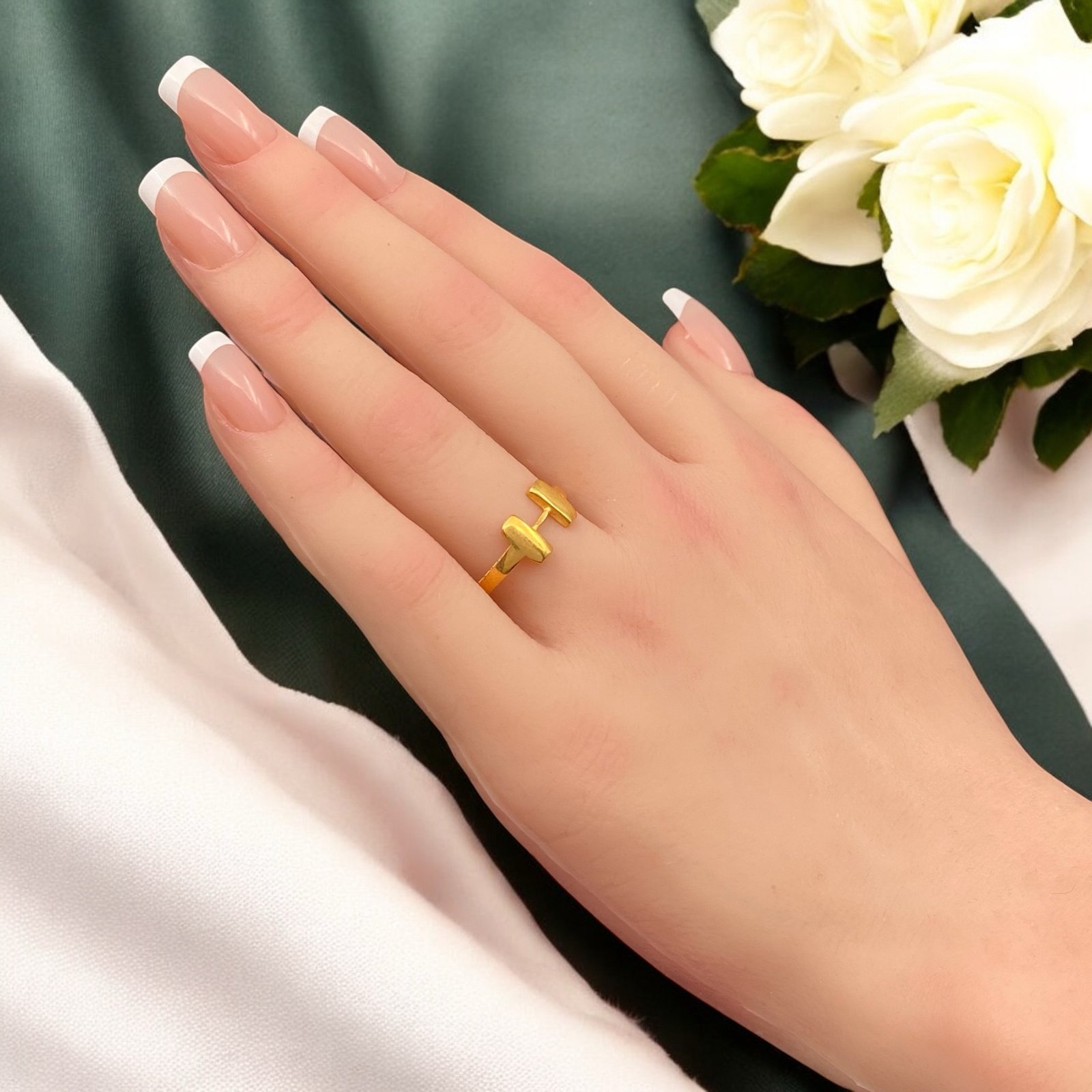 خاتم ذهب عيار 21 الوزن 1.95 جرام