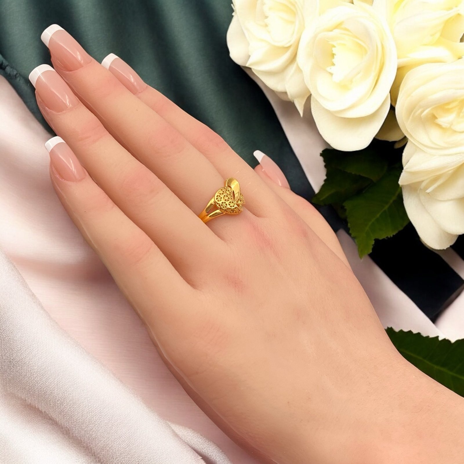 خاتم ذهب عيار 21 الوزن 2.64 جرام