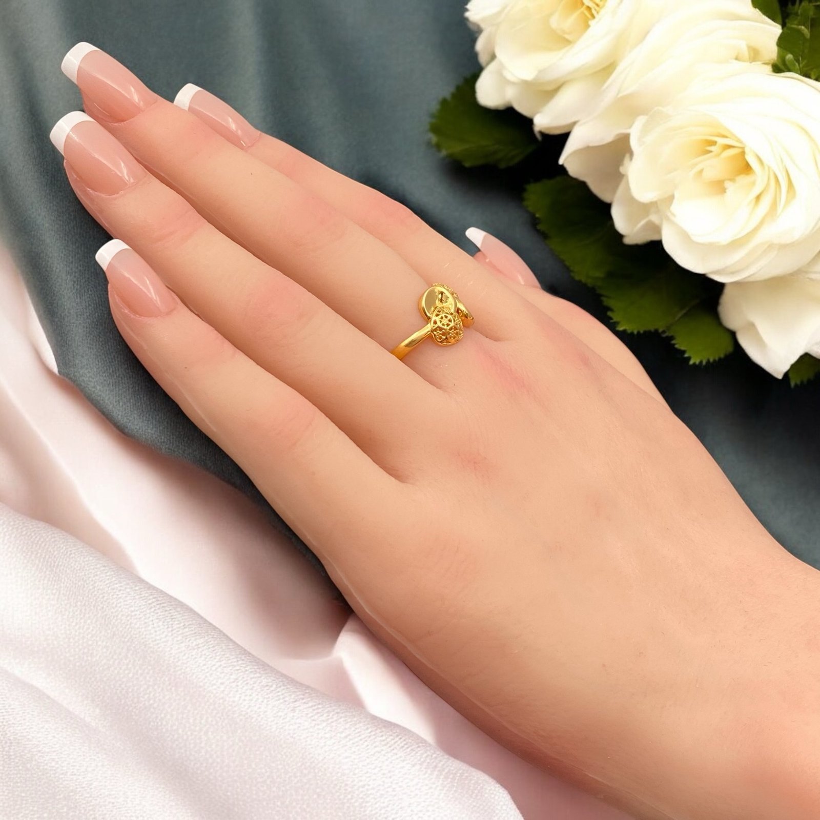 خاتم ذهب عيار 21 الوزن 2.53 جرام