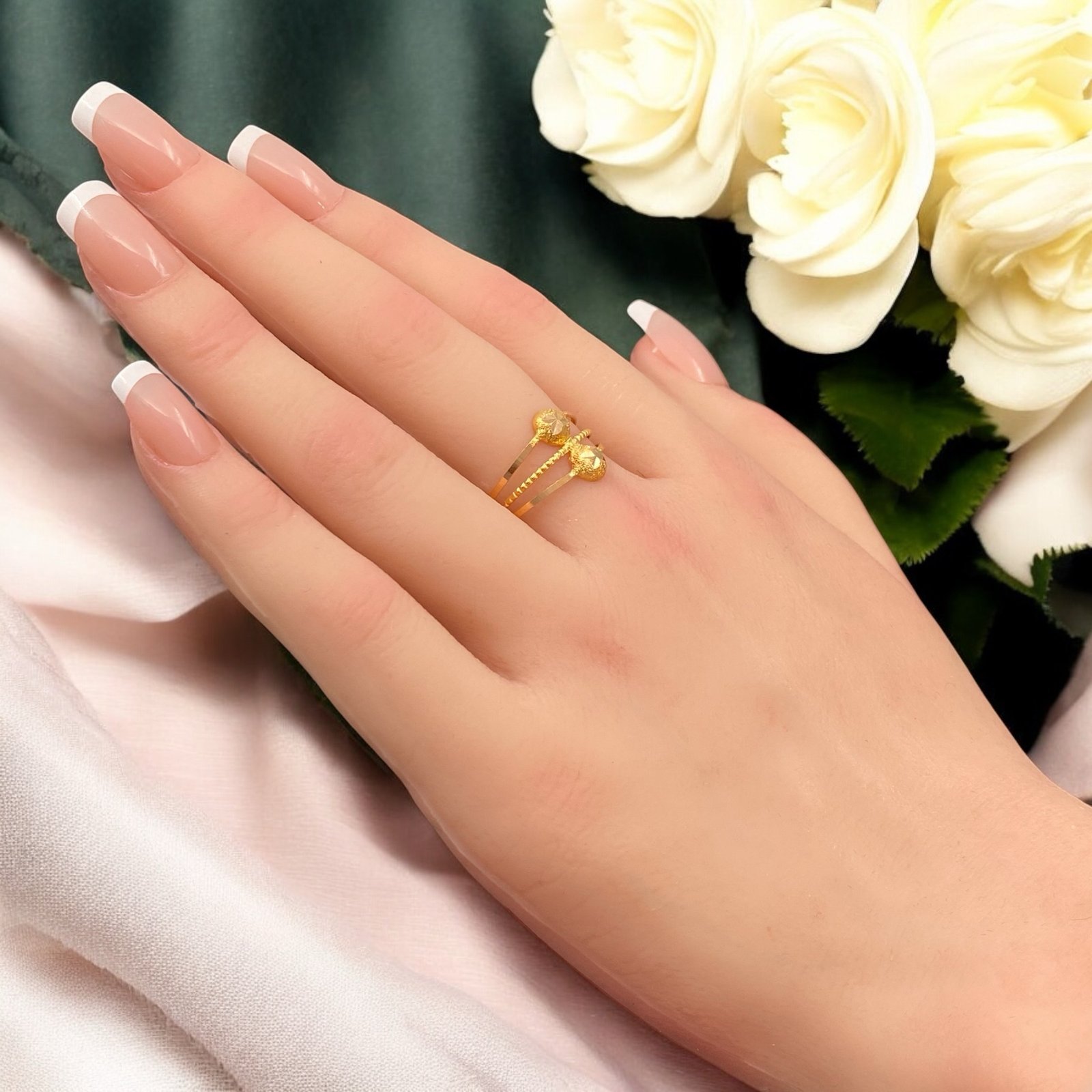 خاتم ذهب عيار 21 الوزن 1.69 جرام