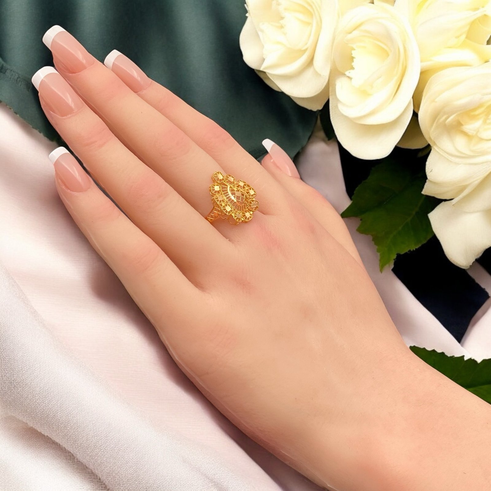 خاتم ذهب عيار 21 الوزن 1.93 جرام