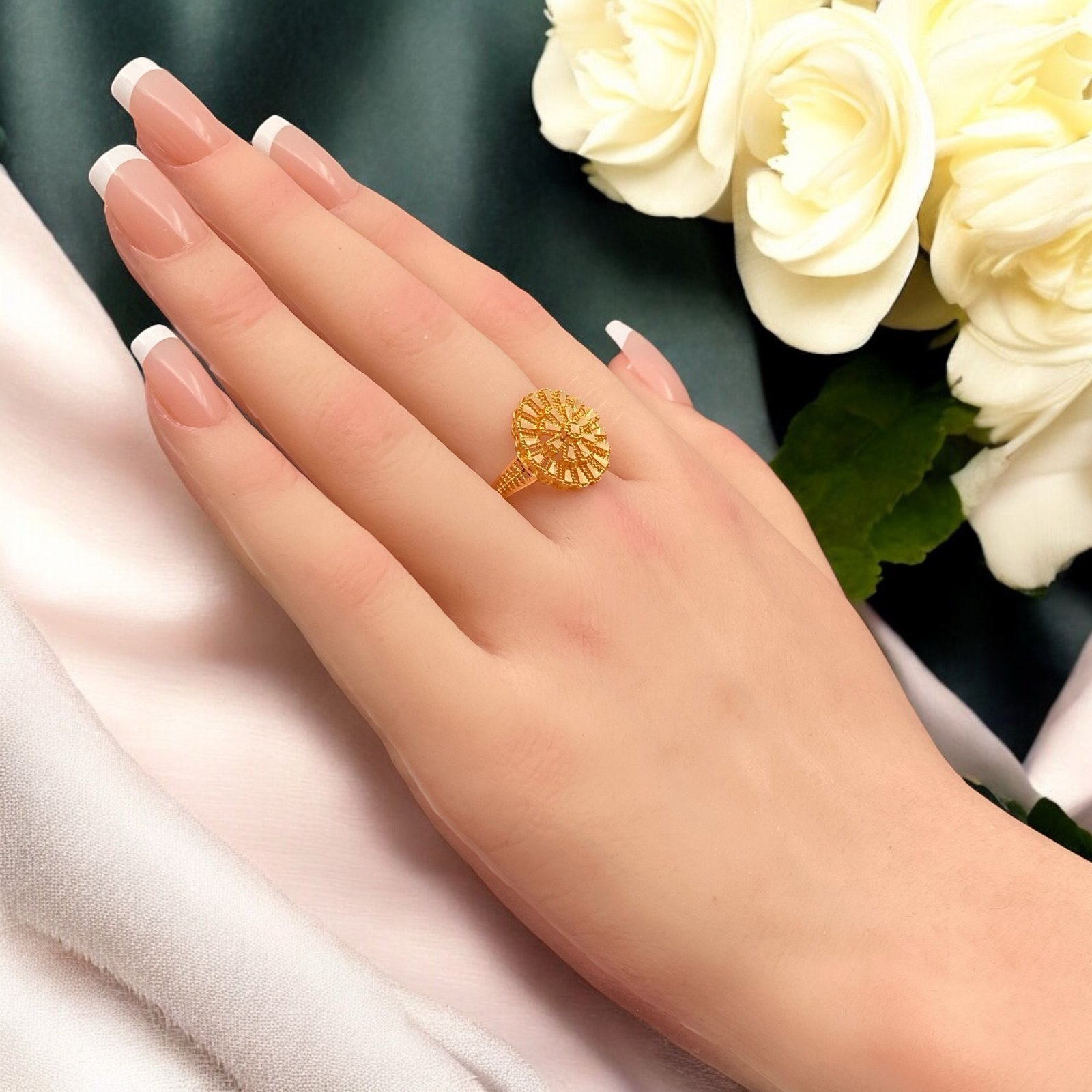 خاتم ذهب عيار 21 الوزن 2.39 جرام