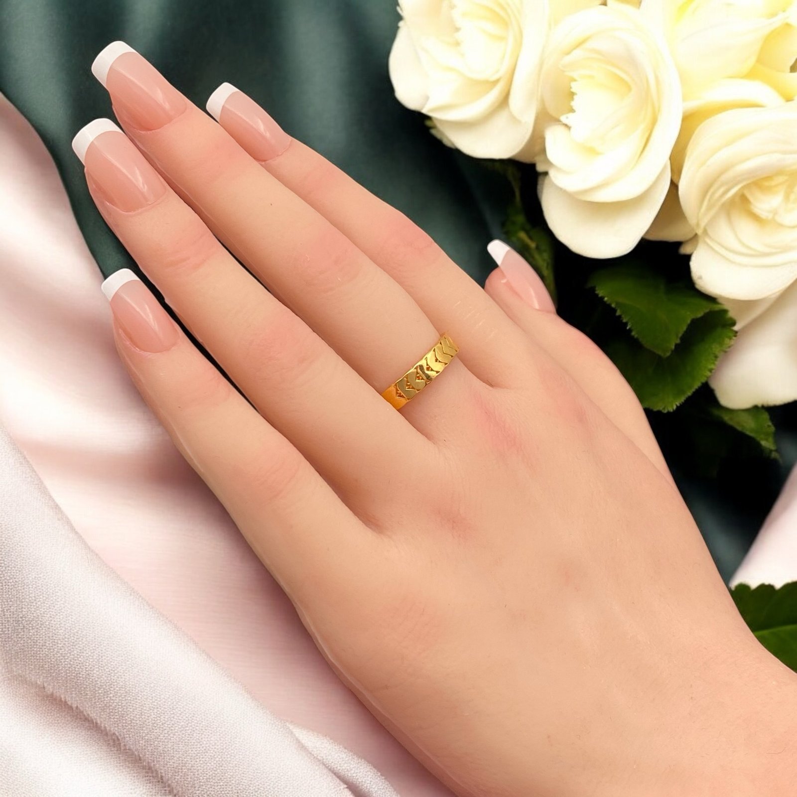 خاتم ذهب عيار 21 الوزن 2.14 جرام