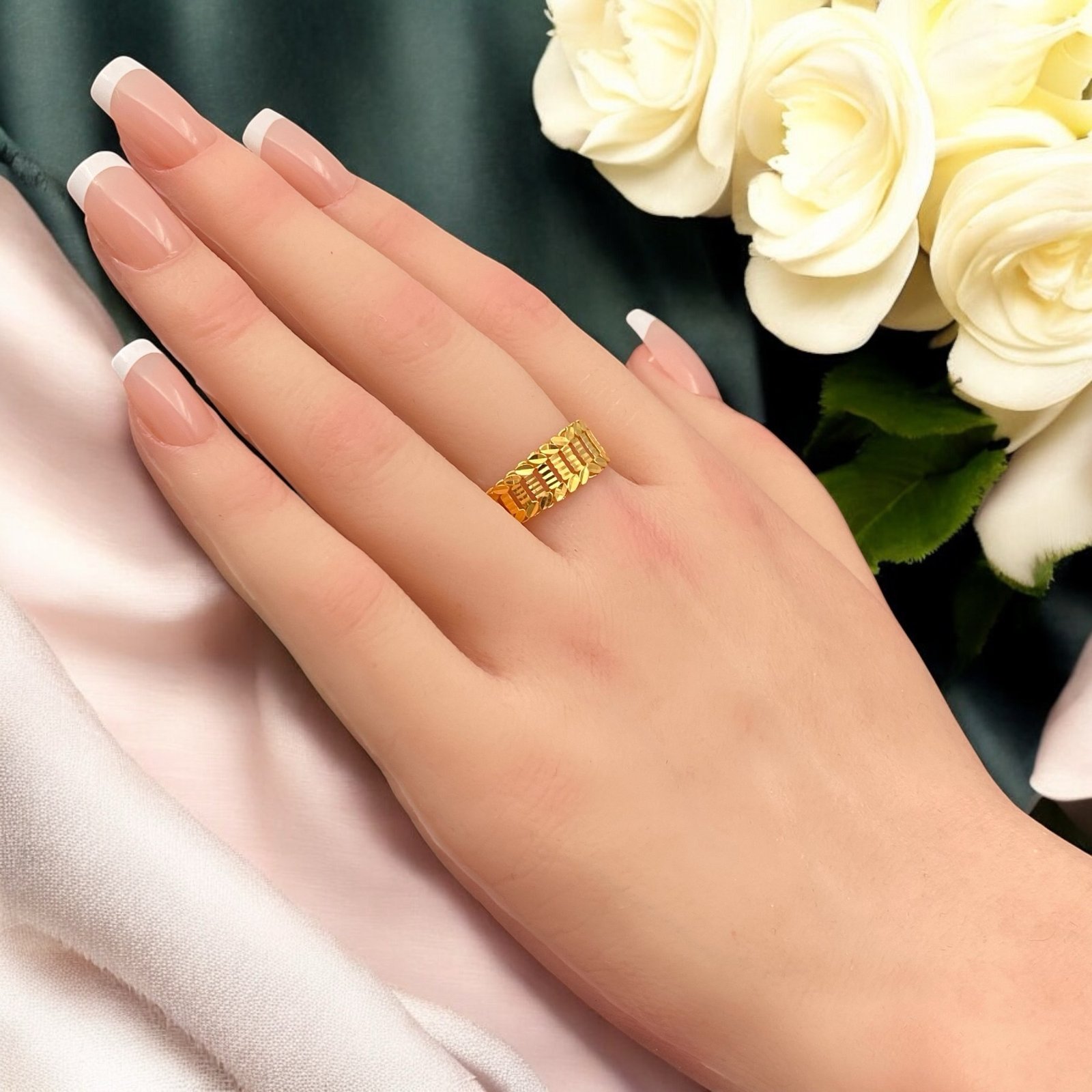 خاتم ذهب عيار 21 الوزن 2.26 جرام