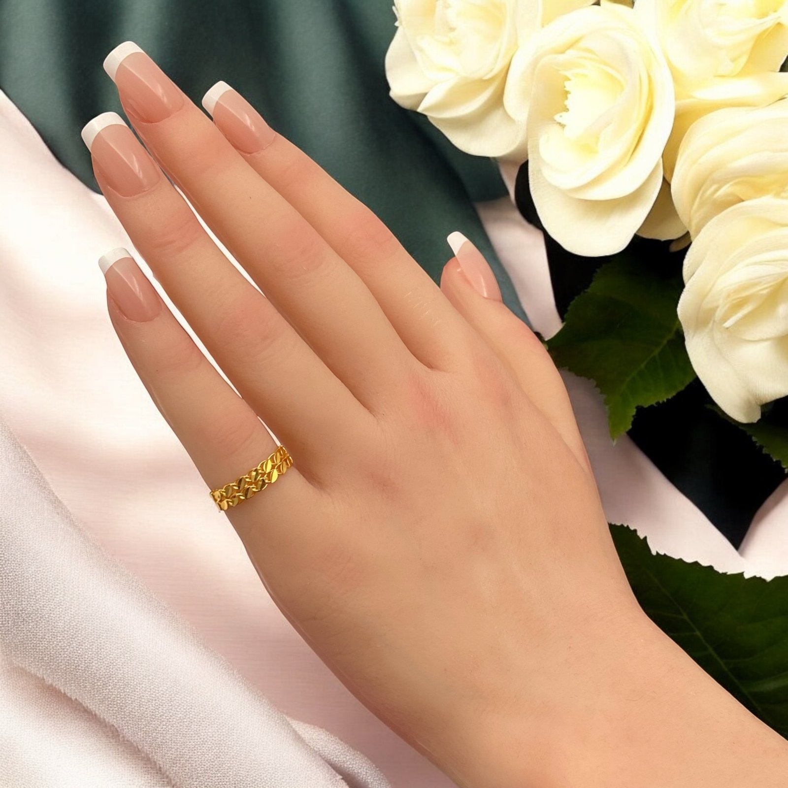 خاتم ذهب عيار 21 الوزن 1.33 جرام