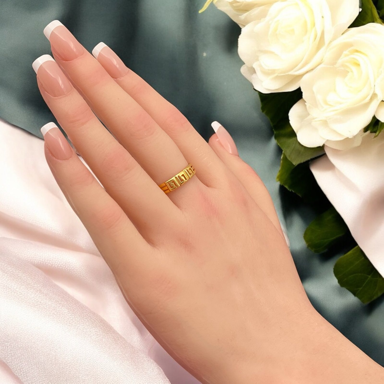 خاتم ذهب عيار 21 الوزن 1.62 جرام