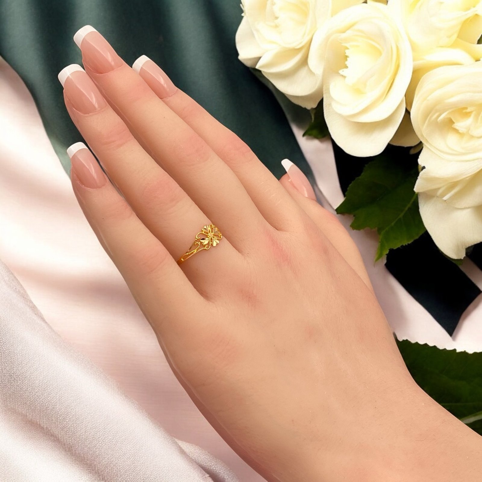 خاتم ذهب عيار 21 الوزن 1.19 جرام